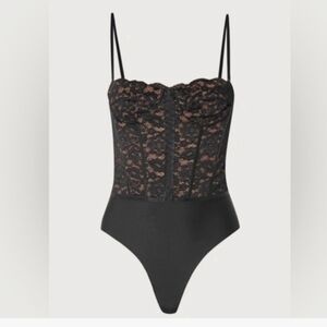 Cami NYC Black and Lace Bodysuit
